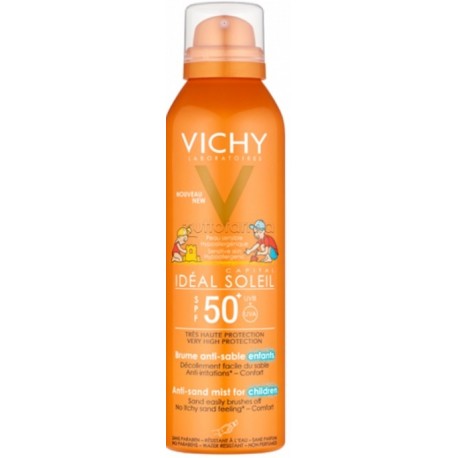 Vichy Ideal Soleil Spray Solare Anti-Sabbia Per Bambini 50+ 200ml
