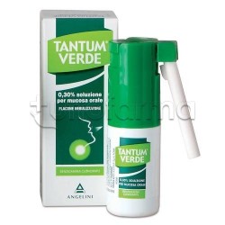 Tantum Verde Spray per Adulti 15 ml 0,3 % per Mal di Gola e Irritazioni della Bocca
