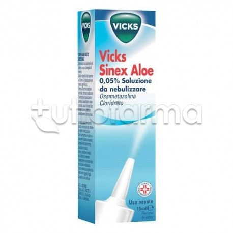 Vicks Sinex Aloe Spray 15 ml 0,05% Libera Naso