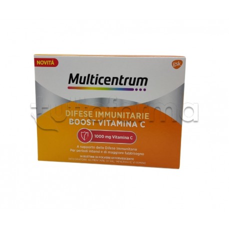 Multicentrum Difese Immunitarie Integratore di Vitamina C 14 Bustine Multicentrum Difese Immunitarie Integratore di Vitamina C 14 Bustine