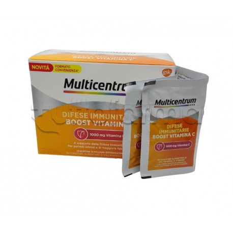 Multicentrum Difese Immunitarie Integratore di Vitamina C Formato Convenienza 28 Bustine Multicentrum Difese Immunitarie Integratore di Vitamina C Formato Convenienza 28 Bustine