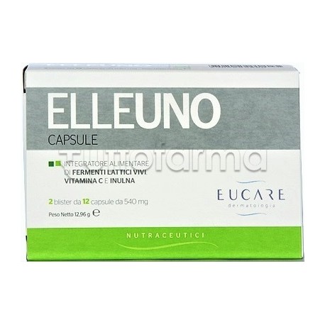 Elleuno Integratore Fermenti Lattici e Vitamina C 24 Capsule Elleuno Integratore Fermenti Lattici e Vitamina C 24 Capsule