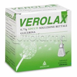 Verolax Adulti Microclismi 6 Clismi 6,75 gr Lassativi per Stitichezza