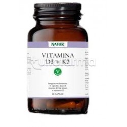 Natur Vitamina D3+K2 Integratore per Sistema Cardiovascolare 150 Capsule