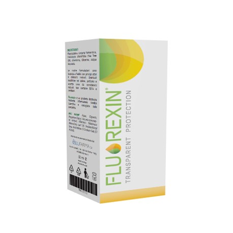 Scatola di Fluorexin Transparent Protection Lozione Antibatterica 50ml Scatola di Fluorexin Transparent Protection Lozione Antibatterica 50ml