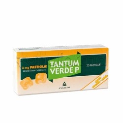 Tantum Verde P 20 Pastiglie 3 mg Arancia/ Miele per Mal di Gola