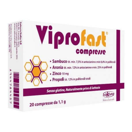 Viprofast Integratore per Gola 20 Compresse Singole Viprofast Integratore per Gola 20 Compresse Singole