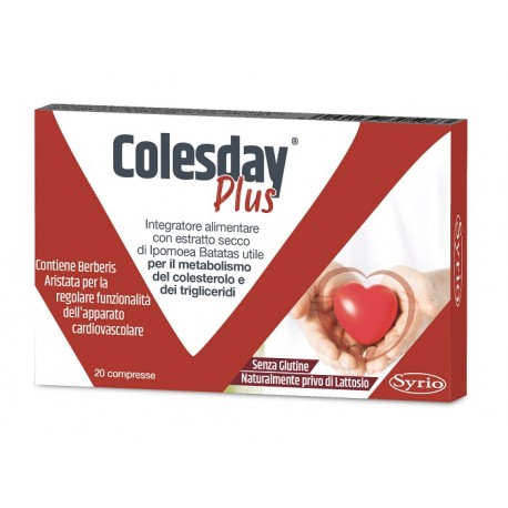Colesday Plus Integratore per Colesterolo 20 Compresse Colesday Plus Integratore per Colesterolo 20 Compresse