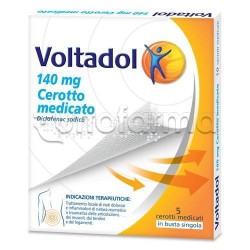Voltadol 5 Cerotti Medicati Antinfiammatori ed Antidolorifici 140 mg