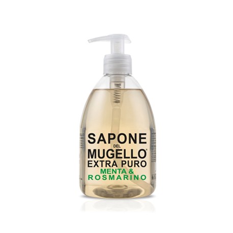 Sapone Del Mugello Extra Puro Menta E Rosmarino per Detersione 500ml Sapone Del Mugello Extra Puro Menta E Rosmarino per Detersione 500ml