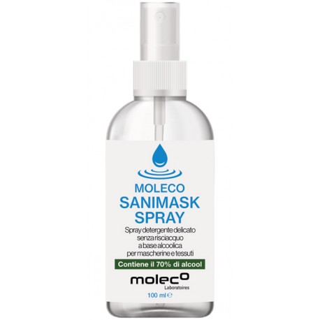 Moleco Sanimask Spray per Mascherine e Tessuti 100ml