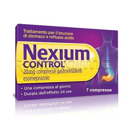 Nexium Control 7 Compresse 20 Mg Gastroprotettore