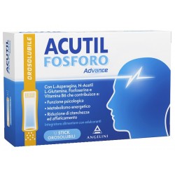 Acutil Fosforo Advance Integratore per Stanchezza 12 Stick Orosolubili Acutil Fosforo Advance Integratore per Stanchezza 12 Stick Orosolubili