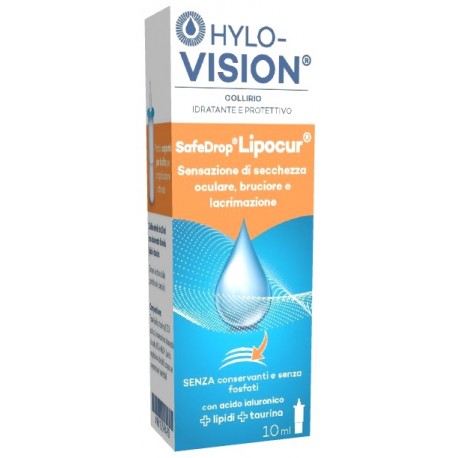Hylovision SafeDrop Lipocur Collirio Protettivo Secchezza Oculare 10ml