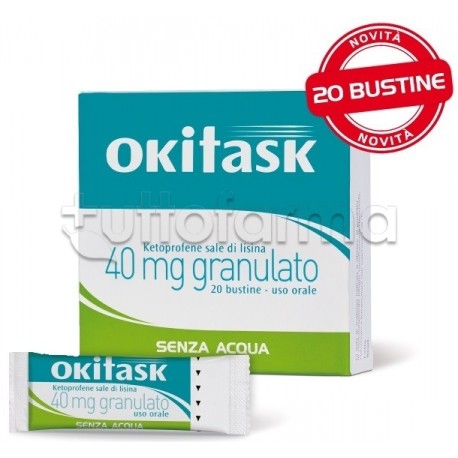 Okitask 40 mg 20 Bustine Orosolubili