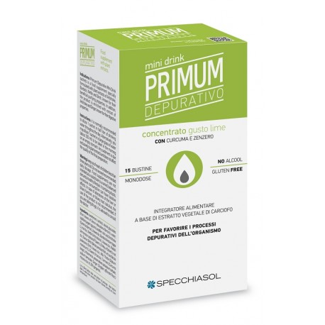 Specchiasol Primum Depurativo Mini Drink Gusto Lime 15 Stick Specchiasol Primum Depurativo Mini Drink Gusto Lime 15 Stick