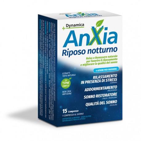 Dynamica Anxia Riposo Notturno per Sonno e Rilassamento 15 Compresse Dynamica Anxia Riposo Notturno per Sonno e Rilassamento 15 Compresse