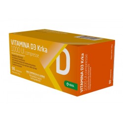 Vitamina D3 Krka 1000 UI Integratore Energizzante 90 Compresse Vitamina D3 Krka 1000 UI Integratore Energizzante 90 Compresse