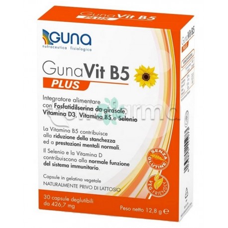 GunaVit B5 Plus Integratore per Sistema Immunitario 30 Capsule GunaVit B5 Plus Integratore per Sistema Immunitario 30 Capsule