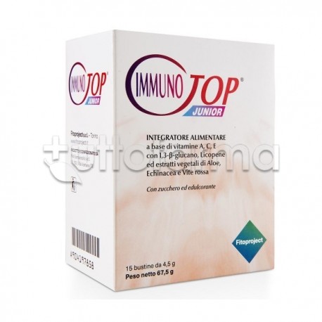 Immunotop Junior Integratore Difese Immunitarie 15 Bustine Immunotop Junior Integratore Difese Immunitarie 15 Bustine