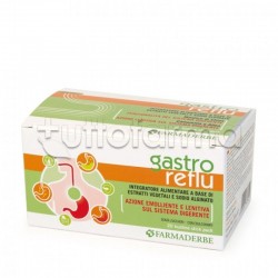 Farmaderbe Gastro Reflù Integratore per Intestino 20 Stick Farmaderbe Gastro Reflù Integratore per Intestino 20 Stick