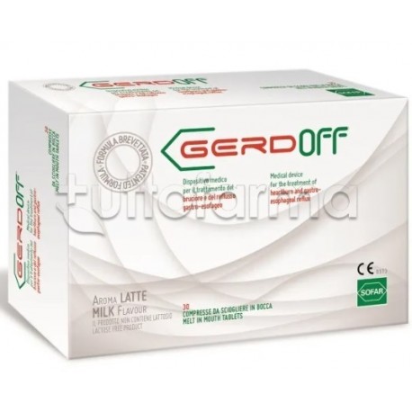Gerdoff Gusto Latte Integratore per Reflusso Gastrico 30 Compresse