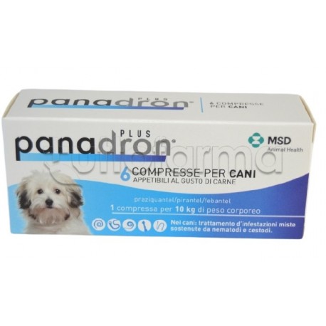 Panadron Plus Uso Veterinario per Vermi Intestinali 6 Compresse - TuttoFarma
