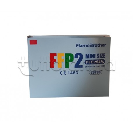 Mascherina Respiratoria Filtrante FFP2 Mini Size Colori Assortiti CE 20 Mascherine
