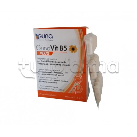 GunaVit B5 Plus Integratore per Sistema Immunitario 30 Capsule GunaVit B5 Plus Integratore per Sistema Immunitario 30 Capsule