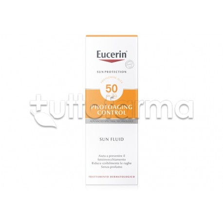 Eucerin Sun Fluid Anti Age Crema Solare SPF50+ 50ml Eucerin Sun Fluid Anti Age Crema Solare SPF50+ 50ml