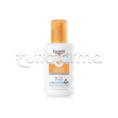 Eucerin Sun Sensitive Spray Solare Bambini SPF 50+ 200ml Eucerin Sun Sensitive Spray Solare Bambini SPF 50+ 200ml