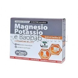 Puro Magnesio Potassio E Baobab Integratore Ricostituente 20 Bustine Puro Magnesio Potassio E Baobab Integratore Ricostituente 20 Bustine