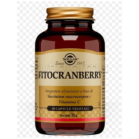 Solgar Fitocranberry Integratore per Vie Urinarie 60 Capsule Solgar Fitocranberry Integratore per Vie Urinarie 60 Capsule