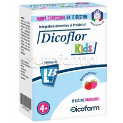 Dicoflor Kids Integratore per Flora Batterica 18 Bustine