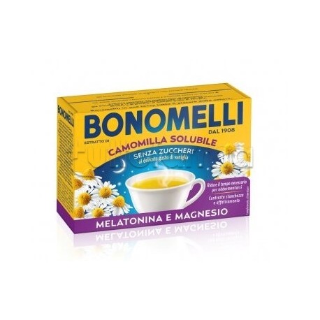 Bonomelli Camomilla Solubile Melatonina / Magnesio Tisana 16 Bustine