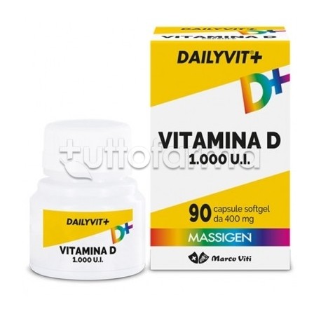 Marco Viti Massigen Dailyvit Vitamina D Integratore Vitaminico 90 Capsule