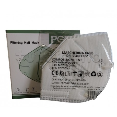 Mascherina Respiratoria PGP Filtrante FFP2 Certificata CE 1 Mascherina