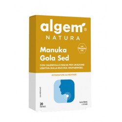Algem Manuka Gola Sed Integratore per la Gola 20 Pastiglie