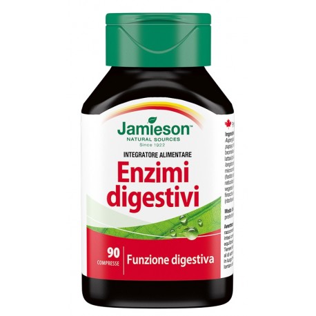Jamieson Enzimi Digestivi Integratore per la Digestione 90 Compresse Singole