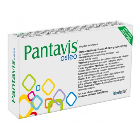 Pantavis Osteo Integratore per Ossa e Denti 30 Compresse