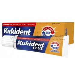 Kukident Plus Doppia Azione Crema Adesiva per Dentiere 40g