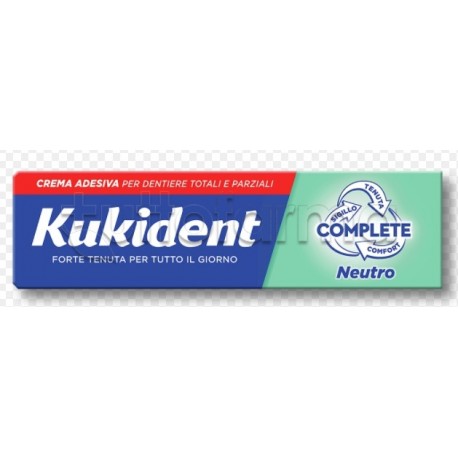 Kukident Complete Neutro Crema Adesiva per Dentiera 40g