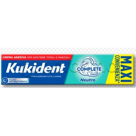 Kukident Complete Neutro Crema Adesiva per Dentiera 65g