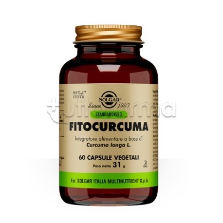 Solgar Fitocurcuma Integratore Antiossidante 60 Capsule Vegetali