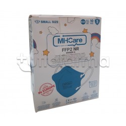 Mascherine Respiratorie Filtranti FFP2 MhCare Mini Size Azzurra 10 Pezzi
