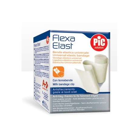 Benda Elastica Pic Bianca per Supporto Traumi 8 cm x 4,5 m Benda Elastica Pic Bianca per Supporto Traumi 8 cm x 4,5 m