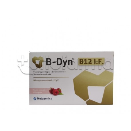 B-Dyn Integratore Vitamina B12 Gusto Lampone 84 Compresse Masticabili