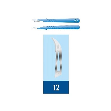 Bisturi Pic Monouso Sterile Misura 12 per Chirurgia Confezione da 1 Pezzo Bisturi Pic Monouso Sterile Misura 12 per Chirurgia Confezione da 1 Pezzo