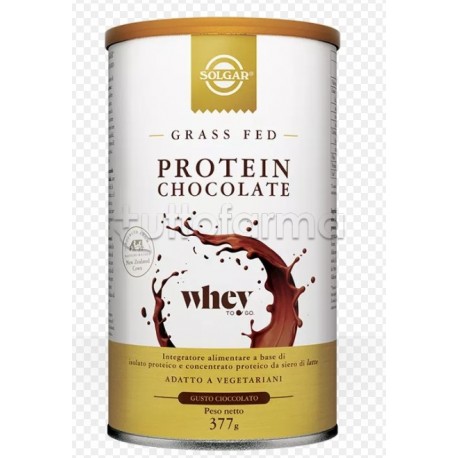 Solgar Protein Chocolate Integratore di Proteine 377gr Gusto Cioccolato Solgar Protein Chocolate Integratore di Proteine 377gr Gusto Cioccolato