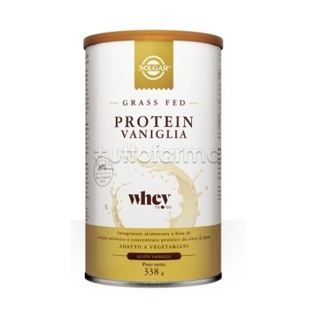 Solgar Protein Vaniglia Integratore di Proteine Polvere 338g Solgar Protein Vaniglia Integratore di Proteine Polvere 338g